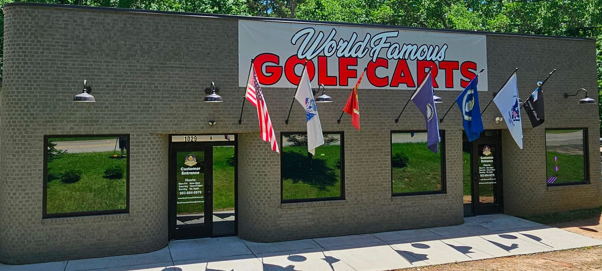 Picture of the front of the World Famous Golf Carts Store Picture of the front of the World Famous Golf Carts Store